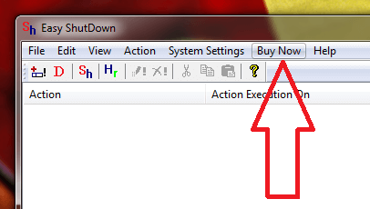 Screenshot displays How to Register your Copy of Easy Shutdown